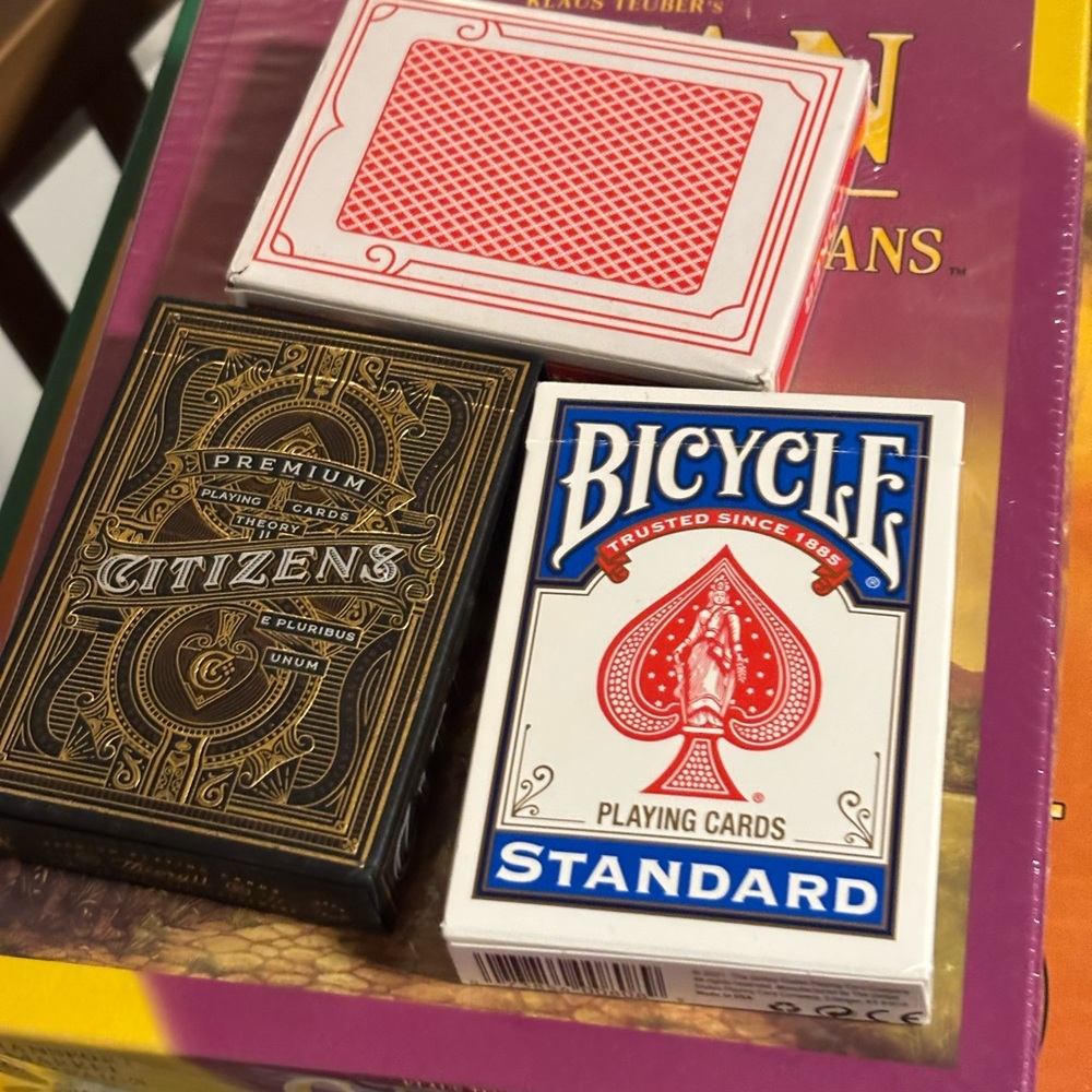 Red and Black Card Games Set